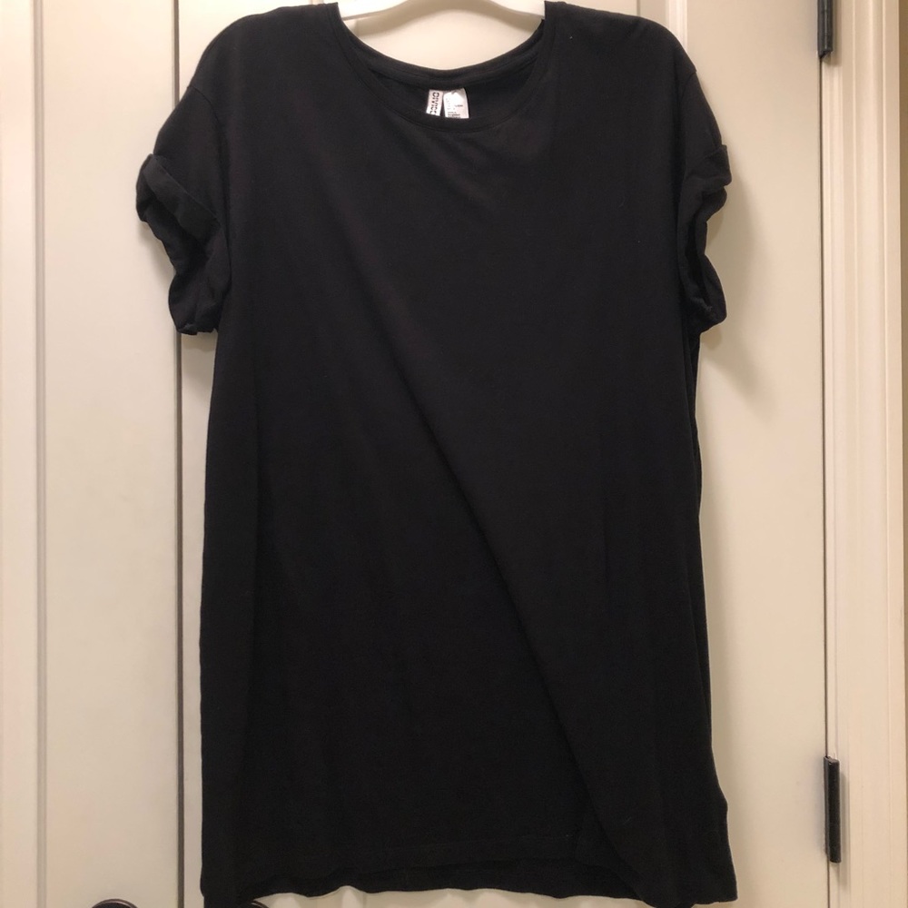 Black T-shirt dress
